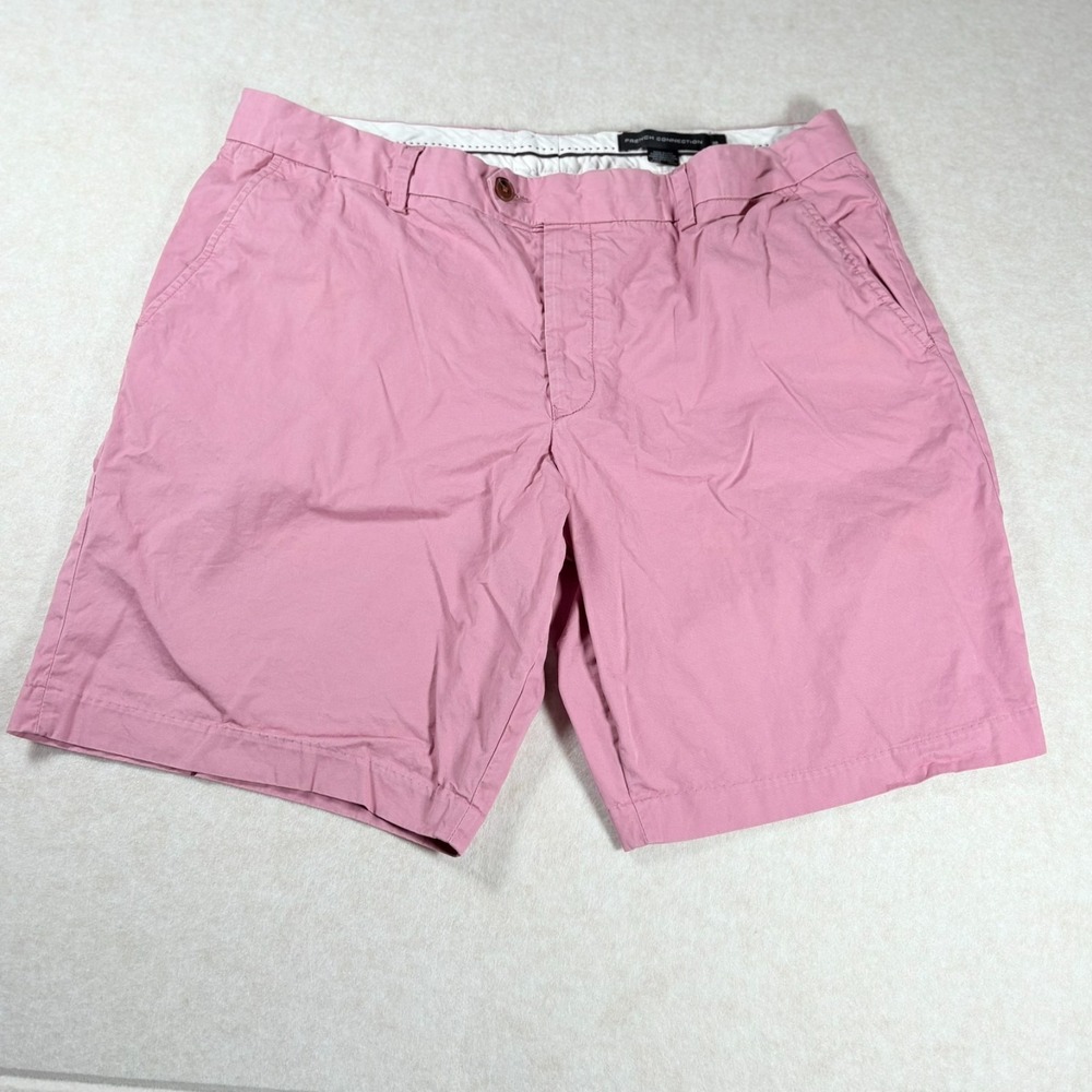 French Connection Pink Bermuda Shorts Men's Size 38 Cotton Casual